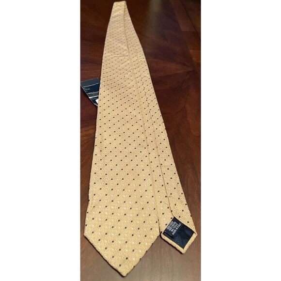 Federico Bertarelli Italy Gold Blue 100% Silk Men’s Meck Tie Made In Italy - Picture 3 of 10